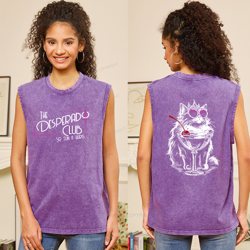 Pagewings Desperado Club15506 Bookish Unisex Washed Tank Top