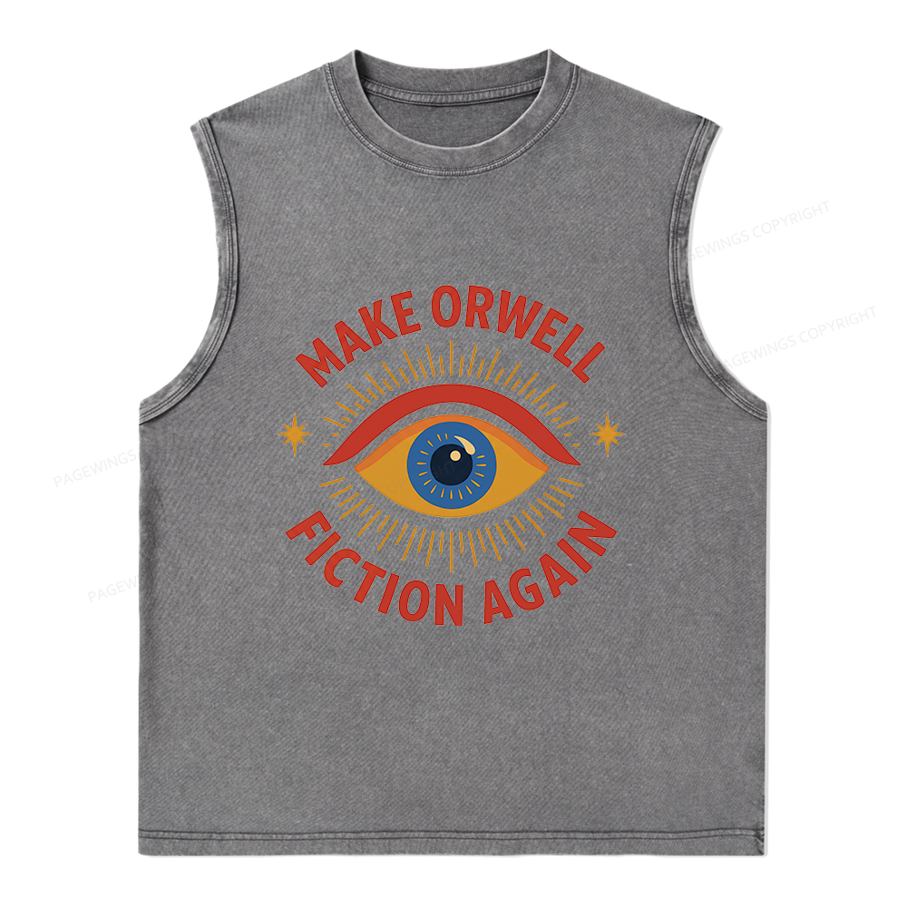Pagewings Dystopia Quote16117 Bookish Unisex Washed Tank Top