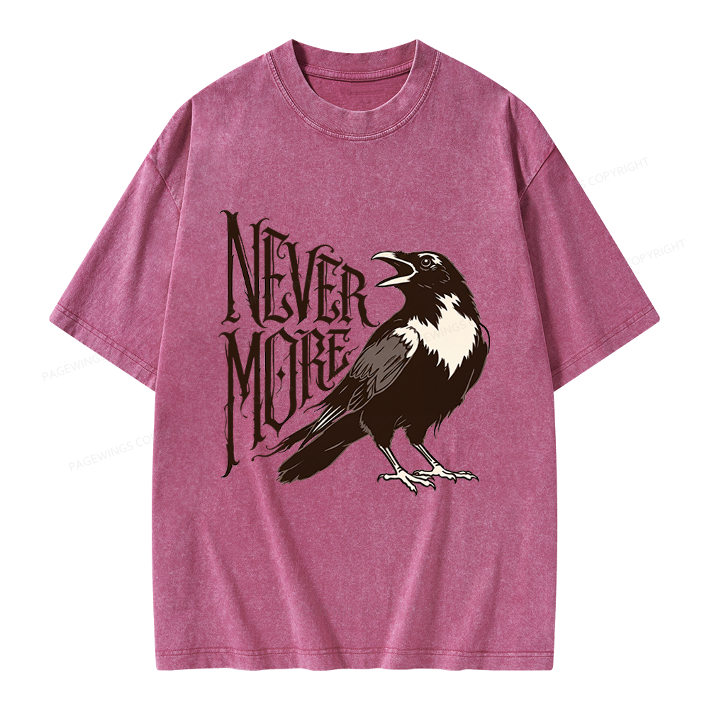 Pagewing Nevermore Unisex Washed T-shirt