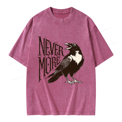 Pagewing Nevermore Unisex Washed T-shirt