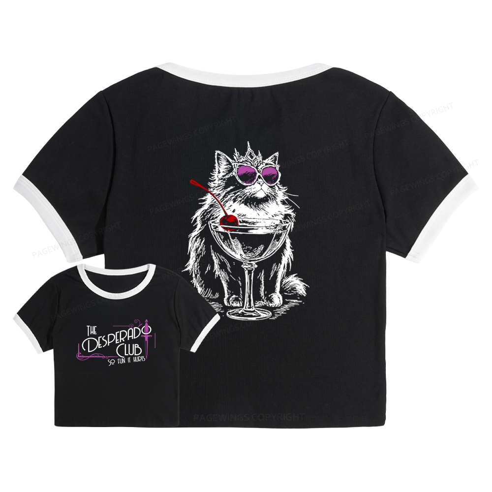 Pagewings Desperado Club 15506 Bookish Baby Tee Cropped Ringer T-Shirt