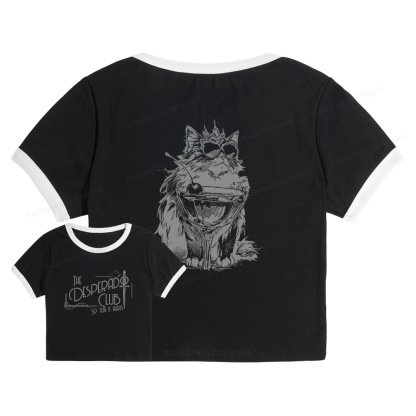 Pagewings The Desperado Club 15304 Bookish Baby Tee Cropped Ringer T-Shirt