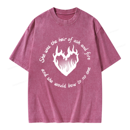 Pagewing Fantasy Book Lover Unisex Washed T-shirt