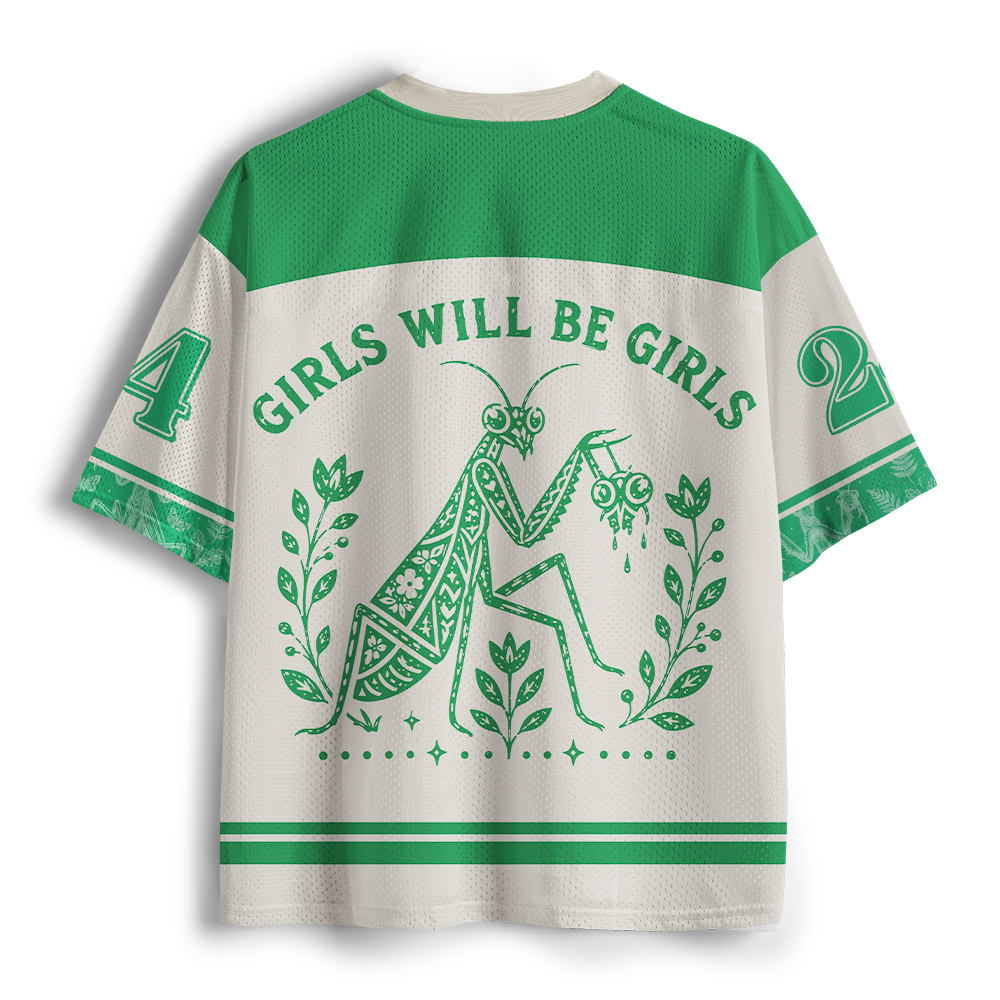 Pagewings Girls Will Be Girls Unisex Mesh Jersey