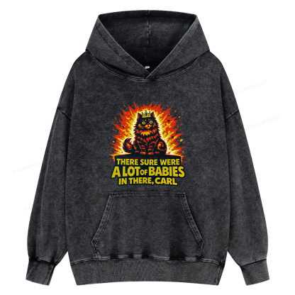Pagewings A Lot Of Babies In There15452 Book Unisex Washed Hoodie