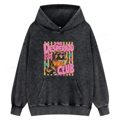 Pagewings Desperado Club15996 Book Unisex Washed Hoodie