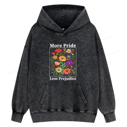 Pagewings More Pride Less Prejudice15752 Book Unisex Washed Hoodie