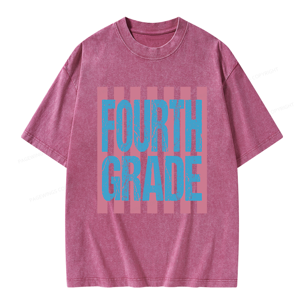 Pagewings Personalized First Day Of School Unisex Washed T-shirt