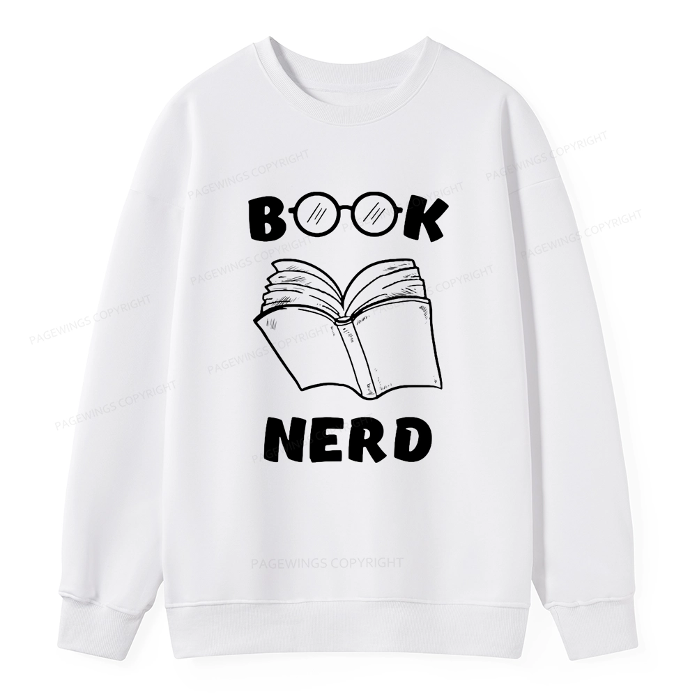 Pagewings Book Nerd Funny Book Unisex Classic Sweatshirt