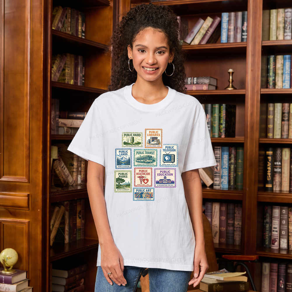 Pagewing Public Libraries16186 Bookish Unisex Classic T-shirt