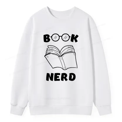 Pagewings Book Nerd Funny Book Unisex Classic Sweatshirt