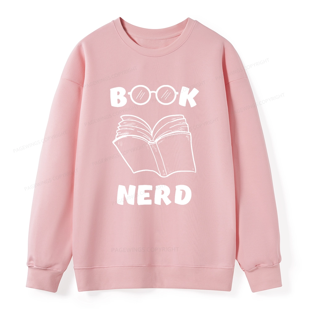 Pagewings Book Nerd Funny Book Unisex Classic Sweatshirt