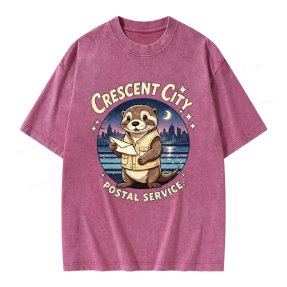 Pagewings Fantasy Reader Unisex Washed T-shirt