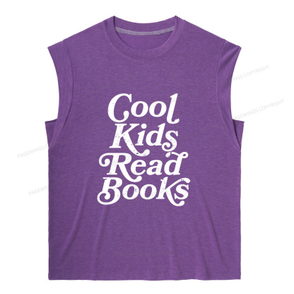 Pagewings Cool Kids Read Books11346 Bookish Women's Heather Tank Top