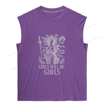 Pagewings Girls Will Be Girls15231 Bookish Women's Heather Tank Top