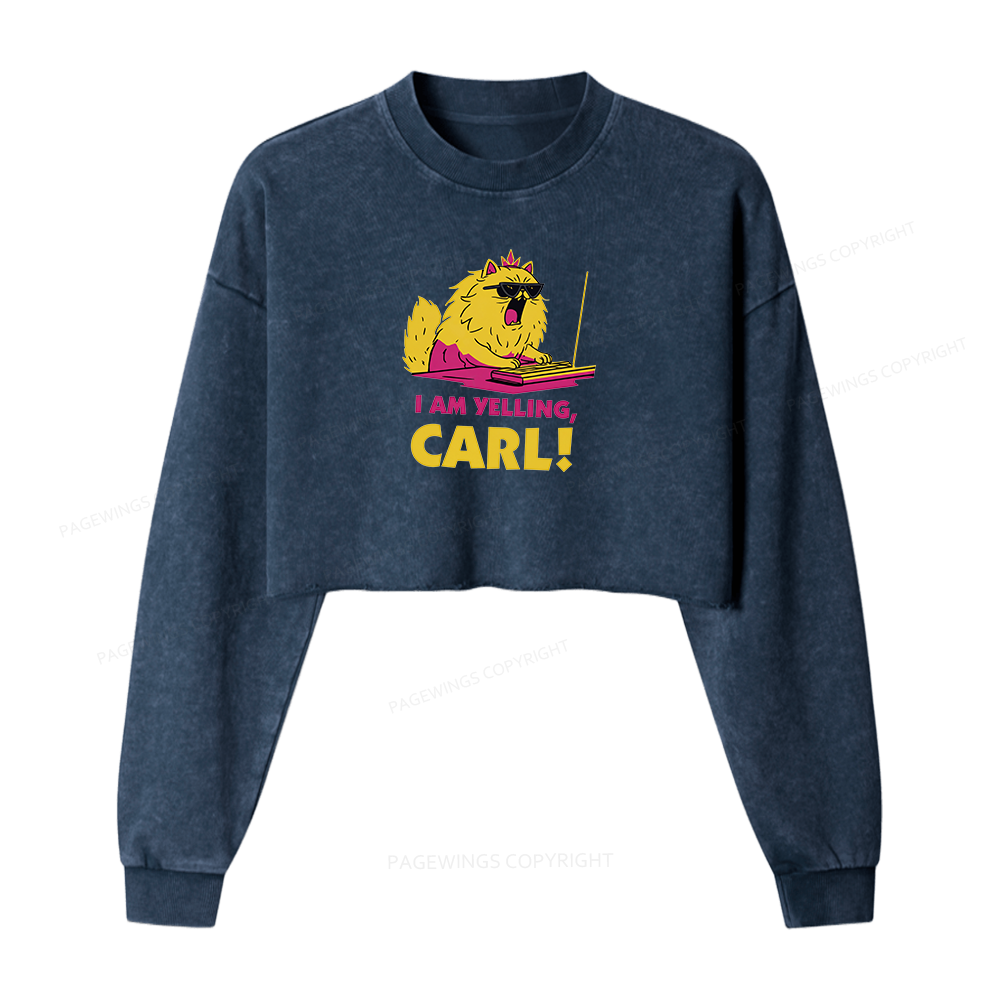 Pagewings Sci Fi Books Lover 16150 Bookish Washed Crop Sweatshirt