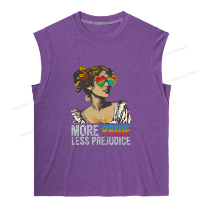 Pagewings More Pride Less Prejudice11676 Bookish Women's Heather Tank Top