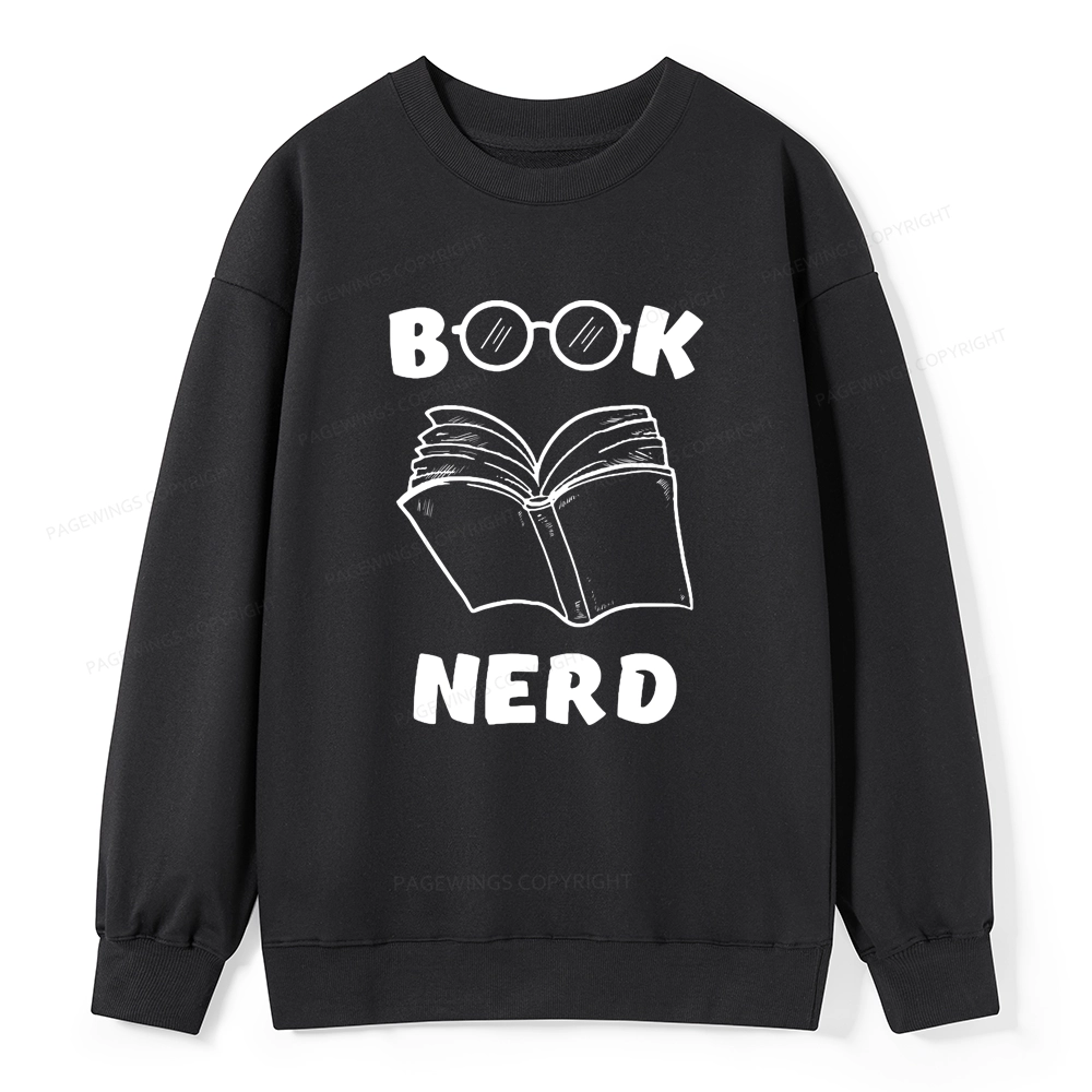 Pagewings Book Nerd Funny Book Unisex Classic Sweatshirt