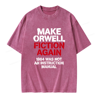 Pagewings Dystopian Book Lover Unisex Washed T-shirt