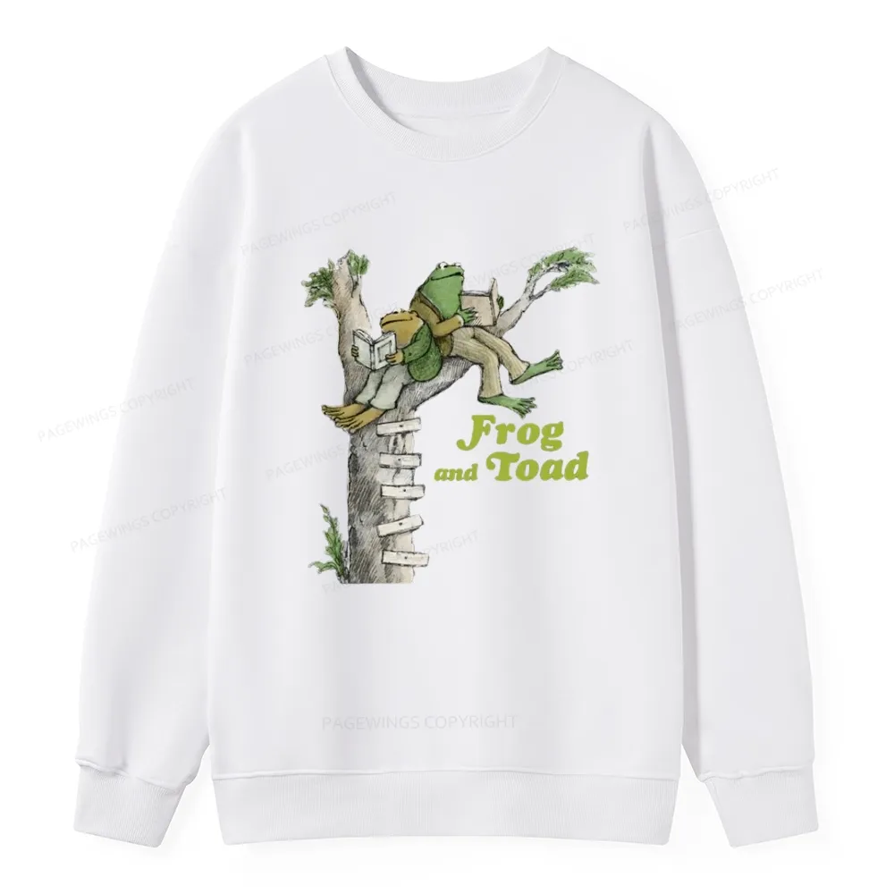 Pagewings Frog and Toad Old Book Unisex Classic Sweatshirt