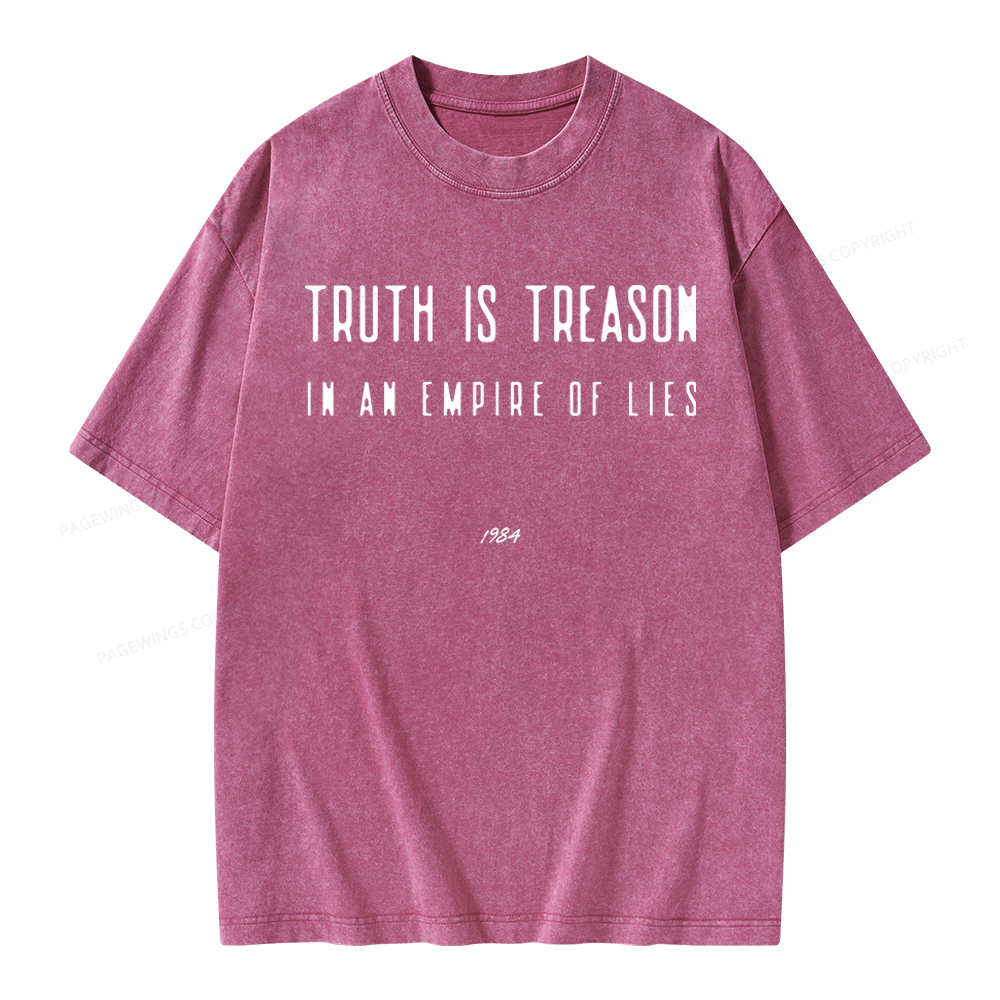 Pagewings Dystopian Book Lover Unisex Washed T-shirt