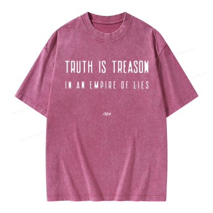 Pagewings Dystopian Book Lover Unisex Washed T-shirt