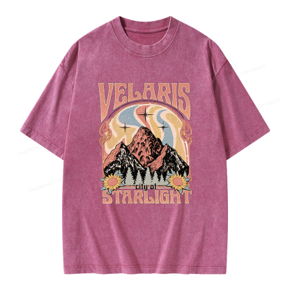 Pagewings Fantasy Bookish Unisex Washed T-shirt