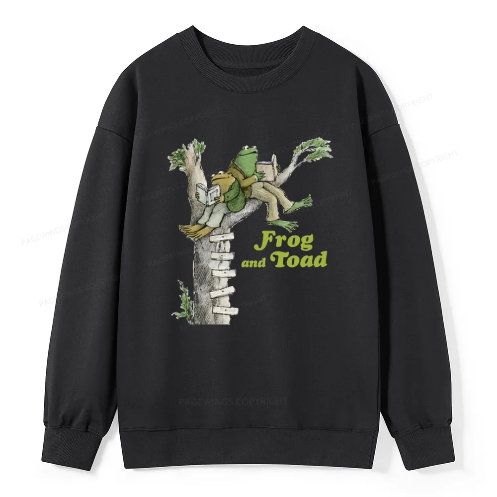 Pagewings Frog and Toad Old Book Unisex Classic Sweatshirt