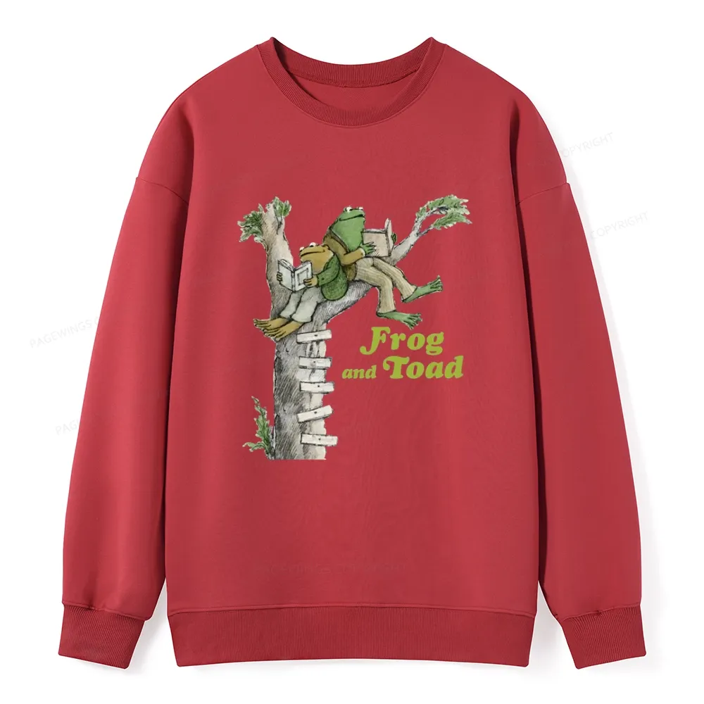 Pagewings Frog and Toad Old Book Unisex Classic Sweatshirt