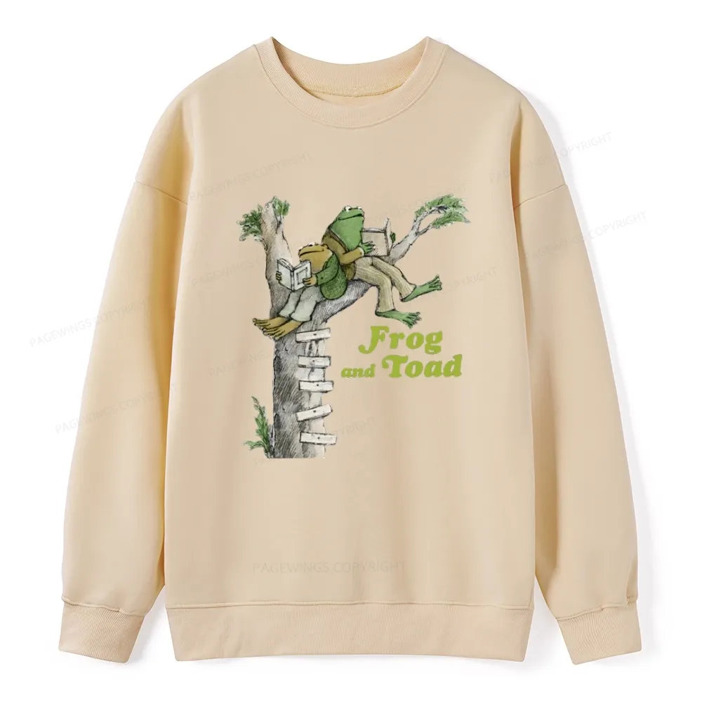 Pagewings Frog and Toad Old Book Unisex Classic Sweatshirt