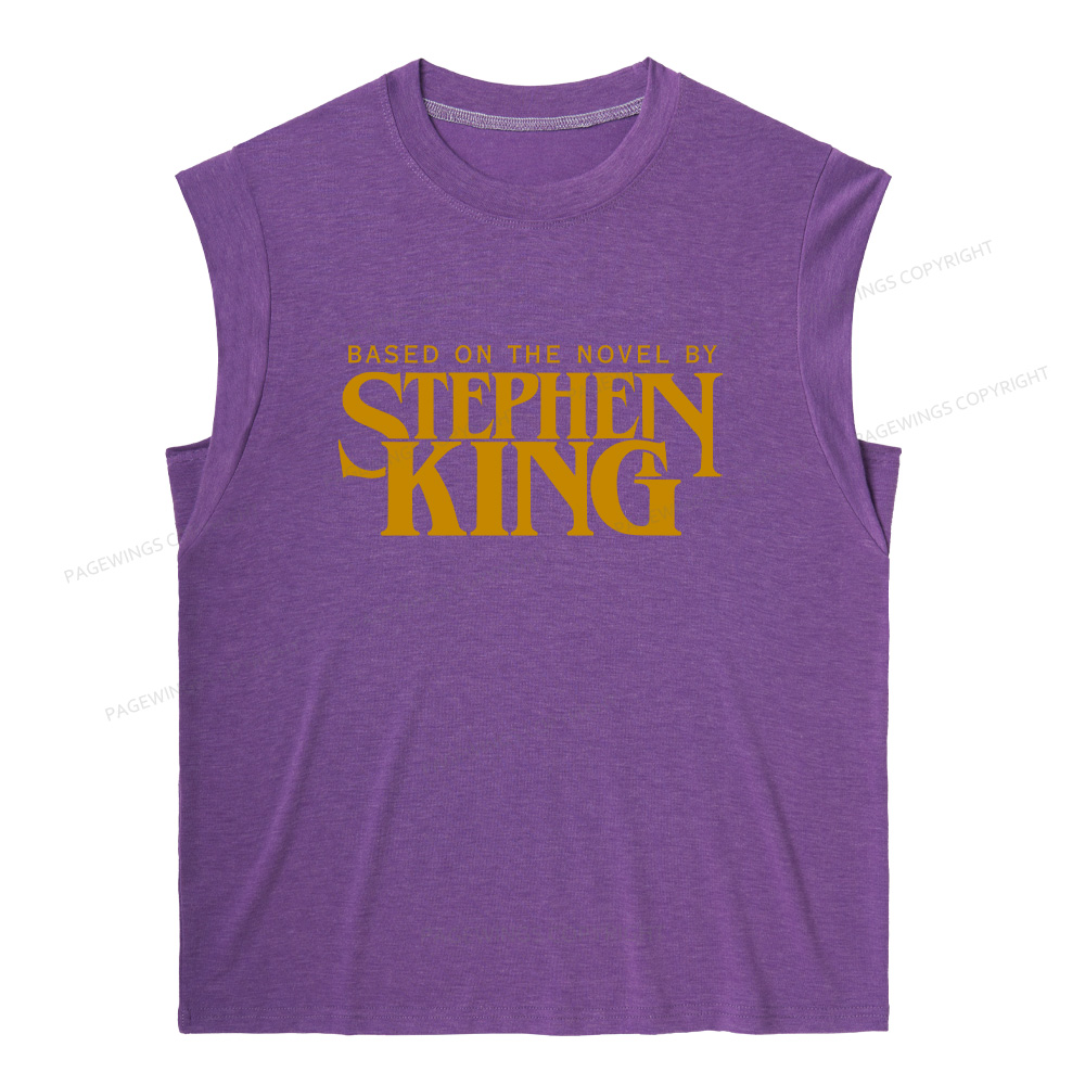 Pagewings Based On A Novel By Horror Writer 12416 Bookish Women's Heather Tank Top