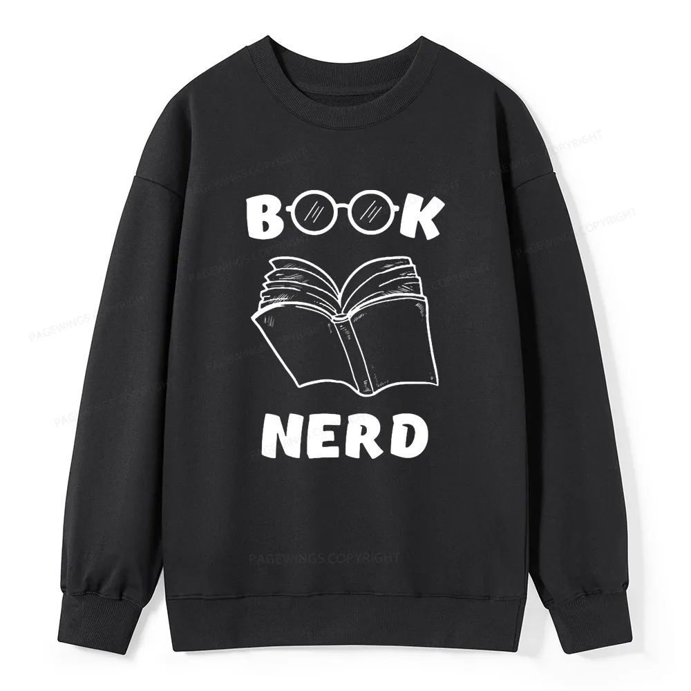 Pagewings Book Nerd Funny Book Unisex Classic Sweatshirt