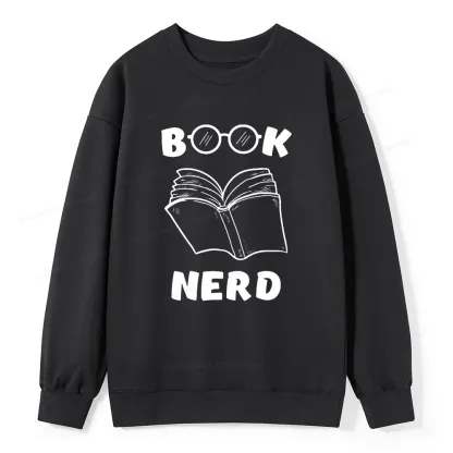 Pagewings Book Nerd Funny Book Unisex Classic Sweatshirt