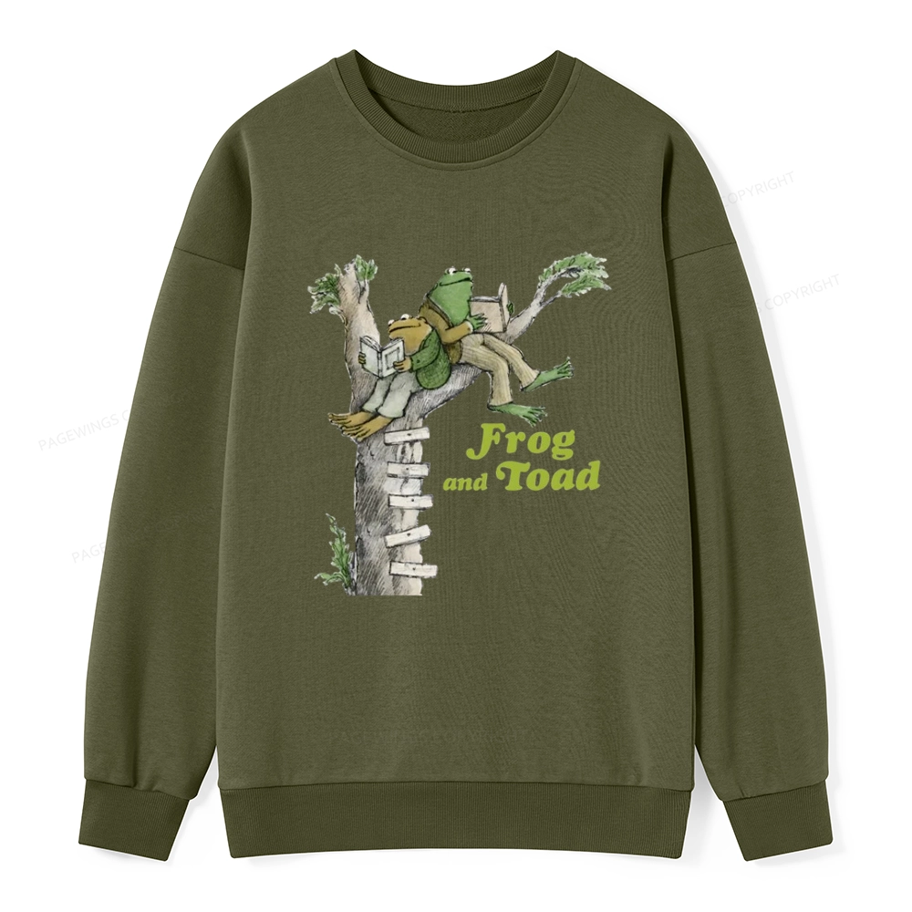 Pagewings Frog and Toad Old Book Unisex Classic Sweatshirt