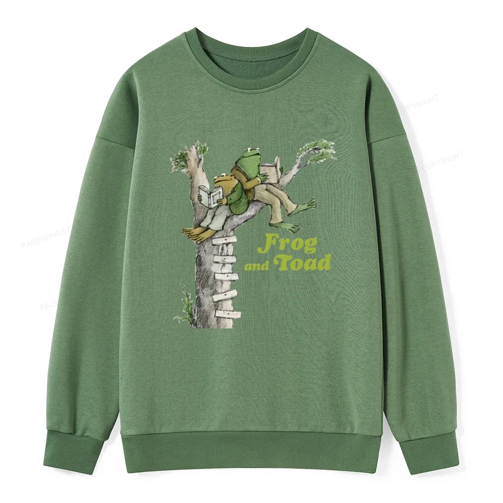 Pagewings Frog and Toad Old Book Unisex Classic Sweatshirt