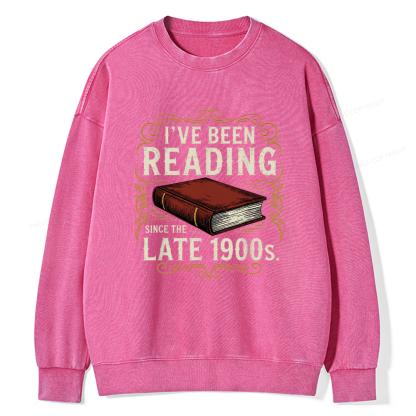 Pagewings Reading Since the Late 1900s16355 Read Unisex Washed Sweatshirt