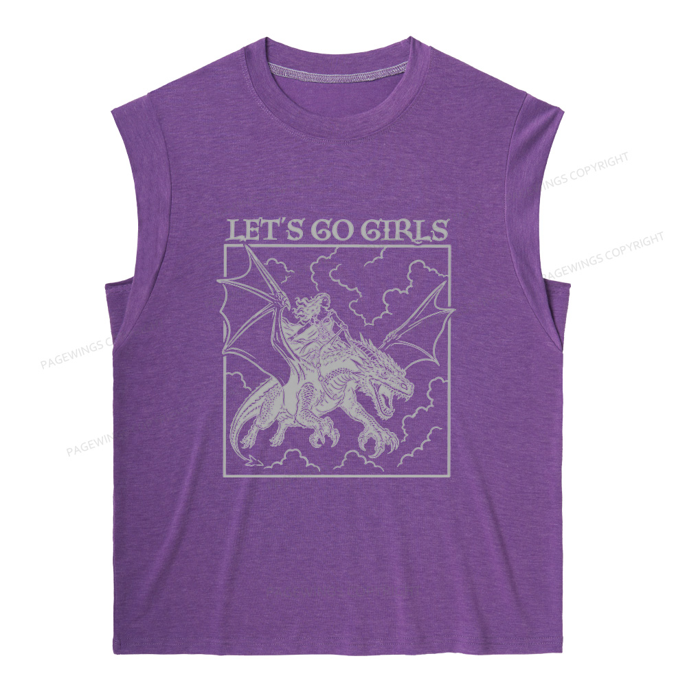 Pagewing Let's Go Girls16145 Bookish Women's Heather Tank Top