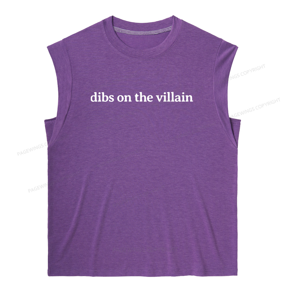 Pagewings Dibs On The Villain13241 Bookish Women's Heather Tank Top