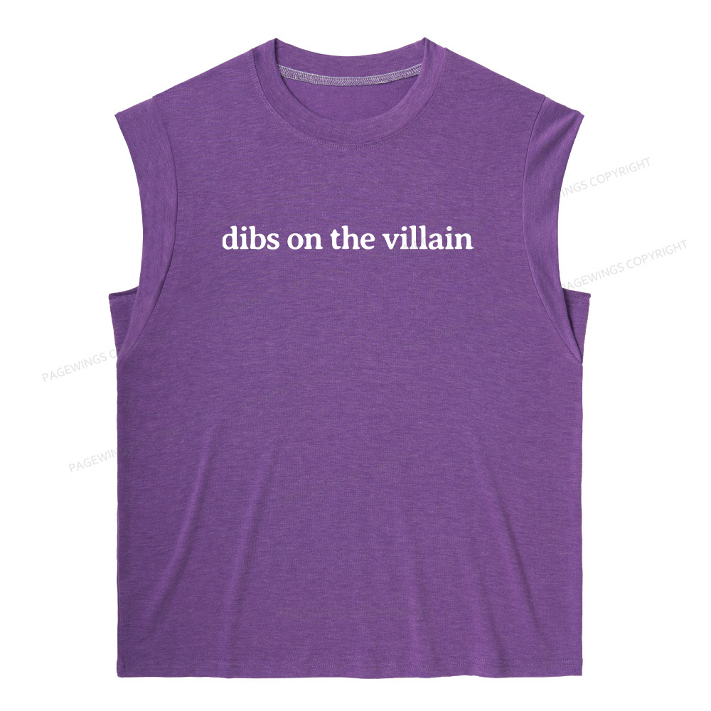 Pagewings Dibs On The Villain13241 Bookish Women's Heather Tank Top