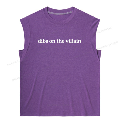 Pagewings Dibs On The Villain13241 Bookish Women's Heather Tank Top