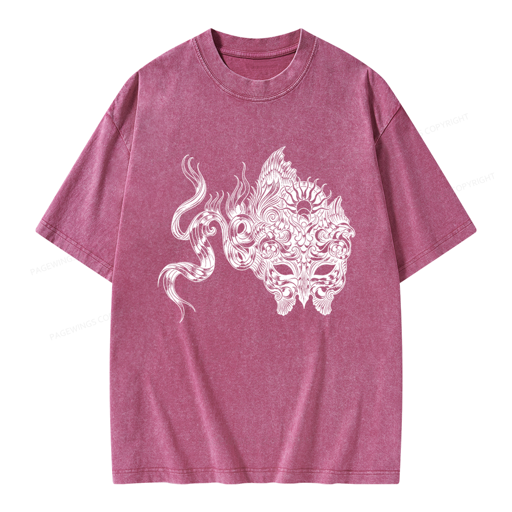 Pagewings Fantasy Bookish Unisex Washed T-shirt
