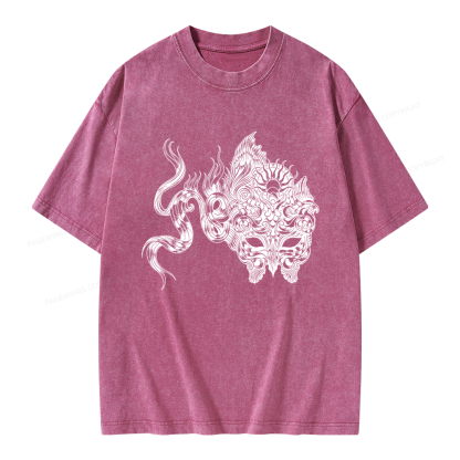 Pagewings Fantasy Bookish Unisex Washed T-shirt