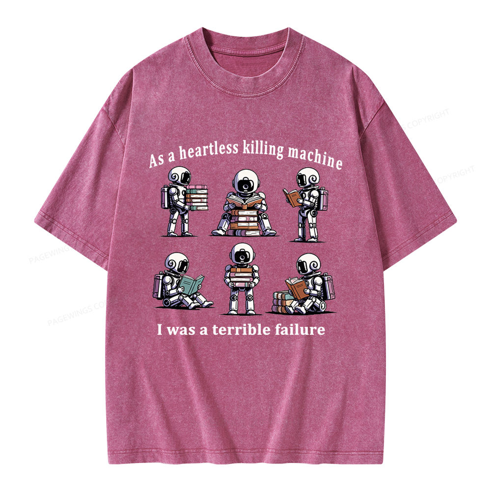 Pagewings Sci Fi Bookish Unisex Washed T-shirt