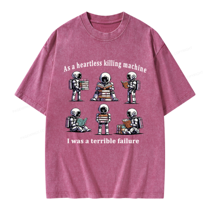 Pagewings Sci Fi Bookish Unisex Washed T-shirt