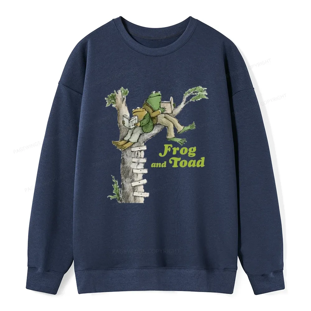Pagewings Frog and Toad Old Book Unisex Classic Sweatshirt