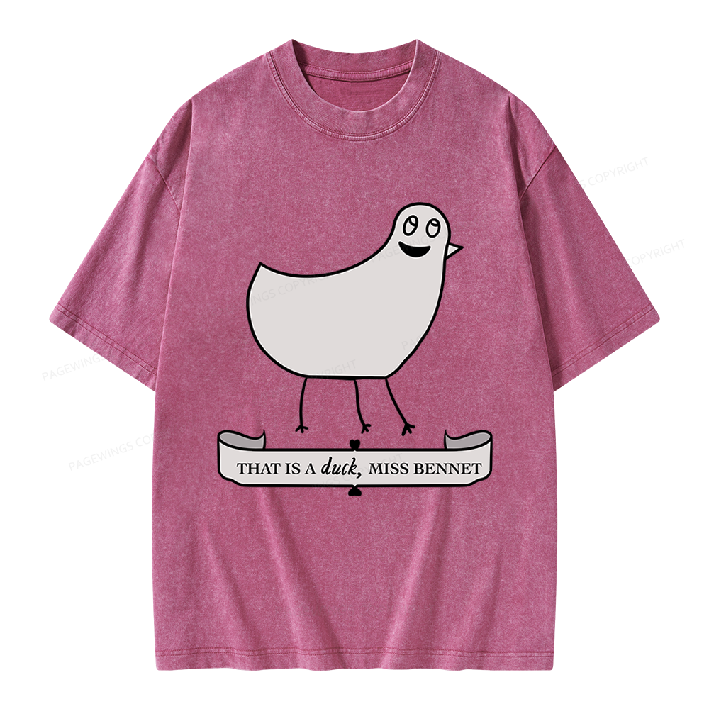Pagewings That Is A Duck Unisex Washed T-shirt