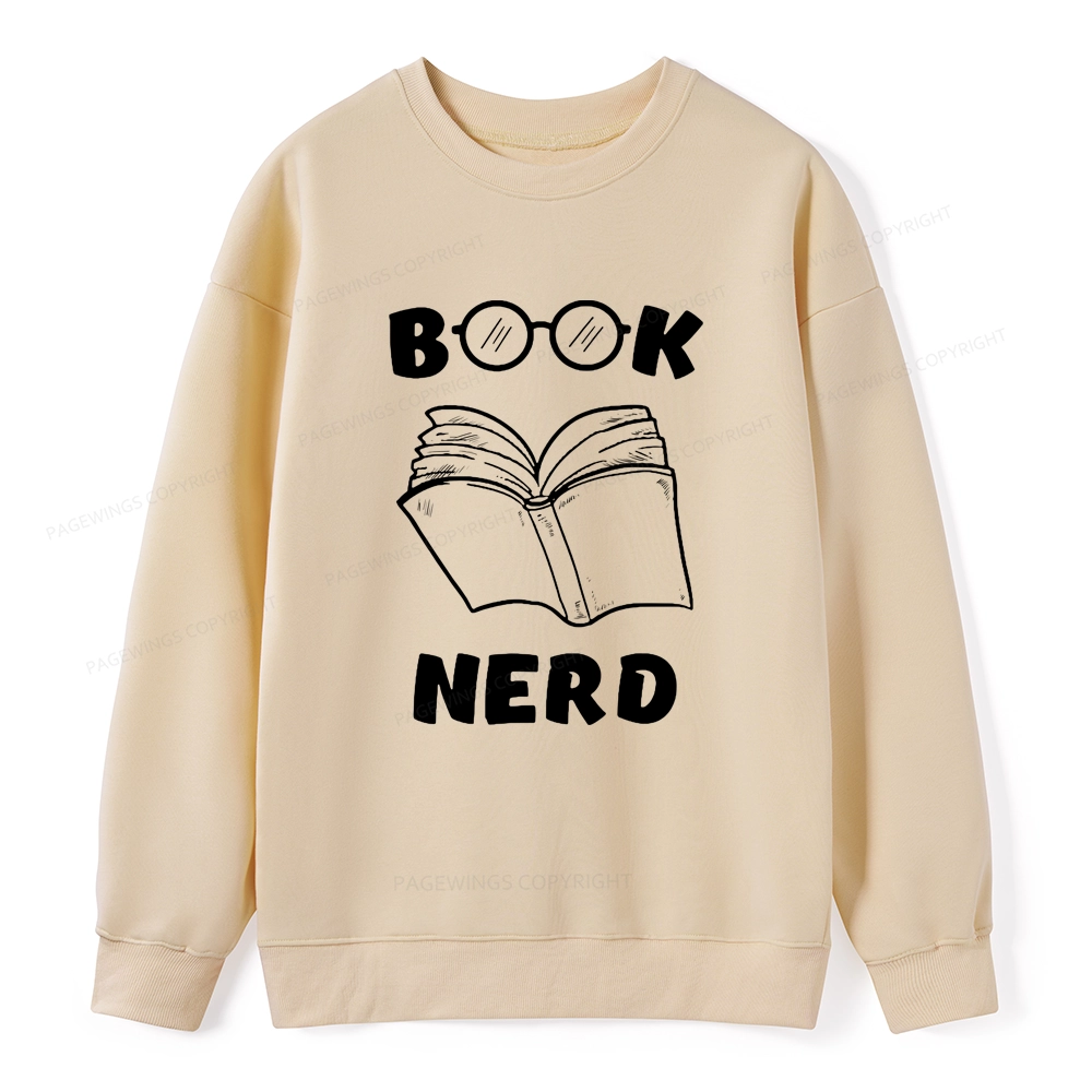 Pagewings Book Nerd Funny Book Unisex Classic Sweatshirt