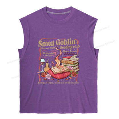 Pagewings Smut Goblin Dark Romance14651 Bookish Women's Heather Tank Top