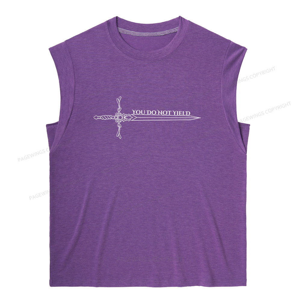 Pagewings You Do Not Yield13774 Bookish Women's Heather Tank Top