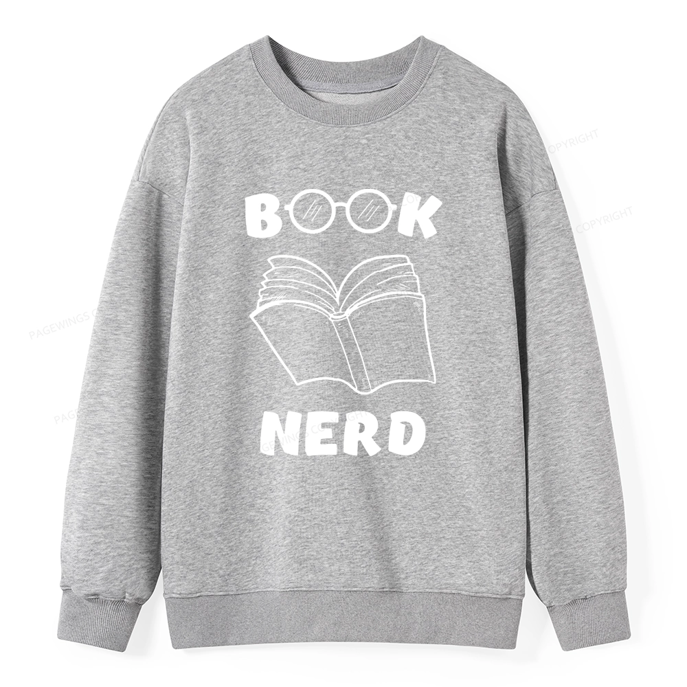 Pagewings Book Nerd Funny Book Unisex Classic Sweatshirt